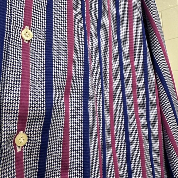 Robert Graham Mens Colorful Striped Paisley Flip Cuff Button Down Shirt XL - Picture 2 of 6